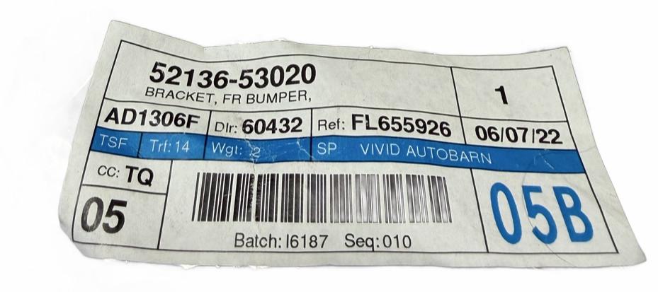 OEM Lexus IS250 IS350 14-16 Front Left Bumper Bracket 52136-53020 LH – photo 4