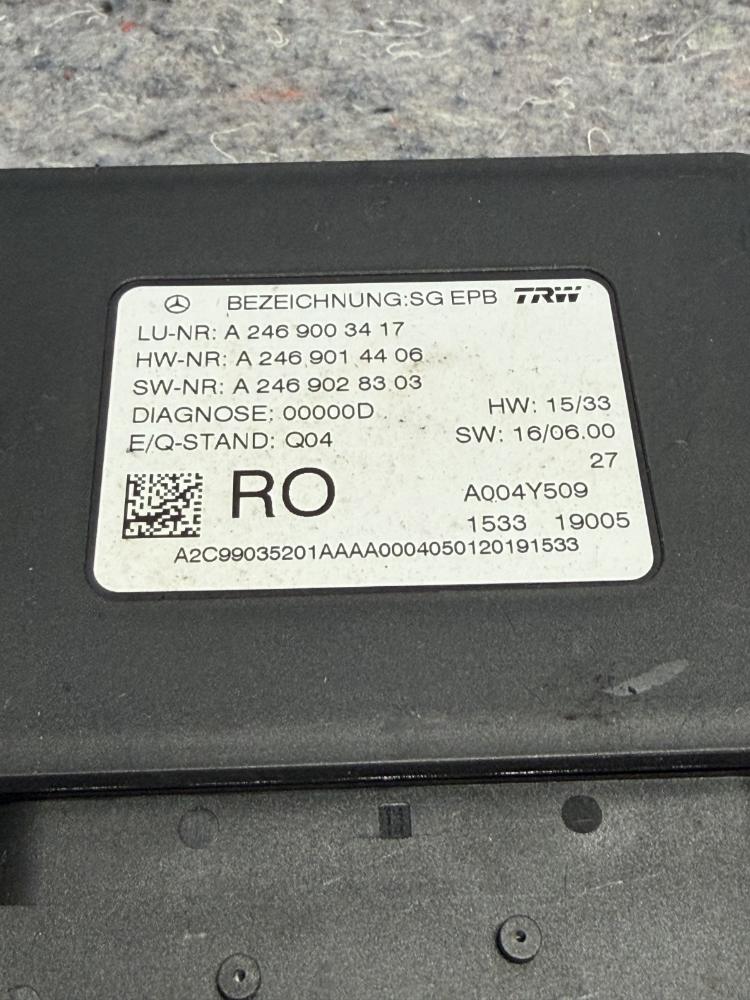 Mercedes AMG GTR Emergency Parking Park Brake Control Module A2469003417 OEM – photo 4