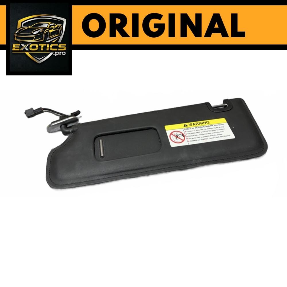 OEM Bentley Continental Left Sun Visor Black Leather 06-12 Original – photo 1